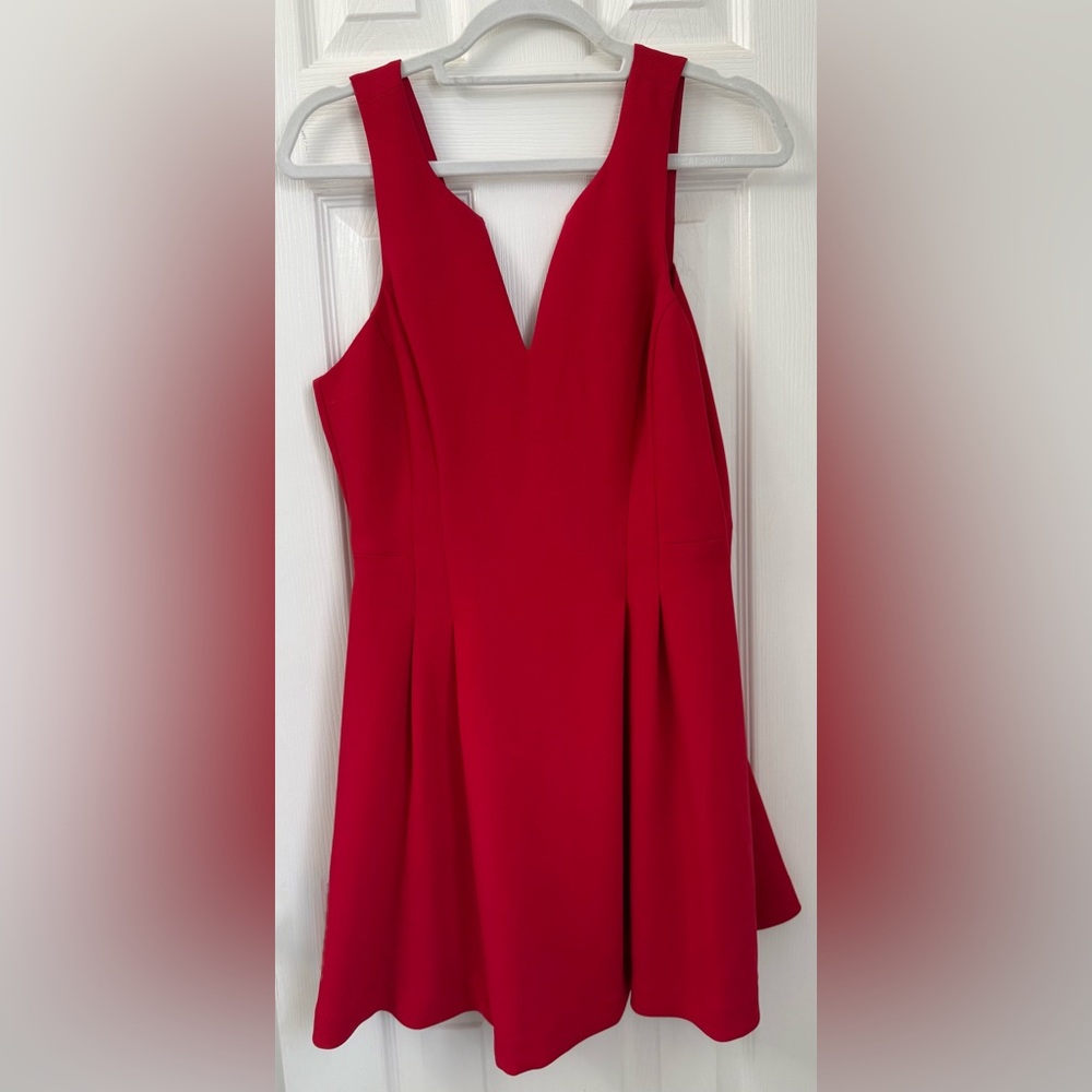 BCBGeneration Red Fit-and-Flare Dress